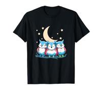 Cute Transgender Owls Under Crescent Moon Pride T-Shirt