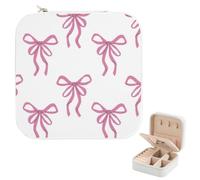 Cute Travel Jewellery Box, Pu Leather Girl Jewellery Box with Mirror, Trinket Storage for Cross Bracelet Cufflink, Women Travel Essentials, Small Presents, Small Presents for Women