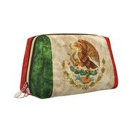 Cute Travel Makeup Bag for Women,Mexican Vintage Retro Leather Cosmetic Bag Purse Portable Waterproof Small Makeup Bag Organizer Toiletries Bag for Teen Girls Brushes,S