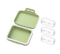 Cute Travel Pill Case, Moisture Resistant Pill Case | Daily Pill Box 3 Compartments Portable | Daily Pill Box Moisture Resistant 3 Times a Day for Supplement, Oil