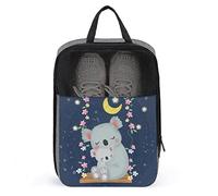 Cute Travel Shoes Bag,Large Motherhood Koala Waterproof Breathable Portable Travel Shoe Bag with Zipper,Travel Shoe Organizer Bag Shoes Storage Bag for Men Women Gym Daily