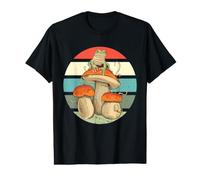 Cute Tree Frog on a Mushroom Nature Amphibian Froglove Value Graphic T-Shirt