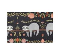 Cute tree otter Printed Adult Fun Puzzle wooden puzzle in a plastic box with letters printed on the back home decor party toy