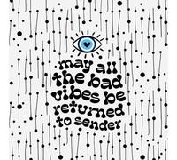 Cute Trendy Notebook May All Bad Vibes Be Returned to Sender: Funny Journal with Powerful Evil Protection Design Great as a Junk Journal, for Smash Booking or Writing