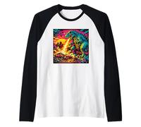 Cute Trex for Boys Men Kids Women Girls Zilla Plush Meme Raglan Baseball Tee