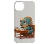 Cute Triceratops Studying Teachers Students Back to School Case for iPhone 14 Plus