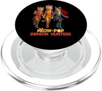 Cute Trio Cat Warriors Parody Retro Aesthetic PopSockets PopGrip for MagSafe