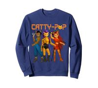 Cute Trio Cat Warriors Parody Retro Aesthetic Sweatshirt