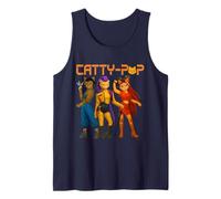 Cute Trio Cat Warriors Parody Retro Aesthetic Tank Top