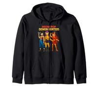 Cute Trio Cat Warriors Parody Retro Aesthetic Zip Hoodie