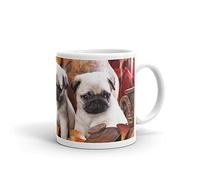 Cute Trio of Pug Puppies Mug - Pugs Fun Gift Dog Dog Mum Sister Christmas #8217