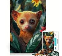 Cute Tropical Kinkajou in Rainforest 1000 Piece Jigsaw Puzzle for Teenagers Mental Boost Bright Print Fun Challenge Birthday Art Gift (50x75cm)