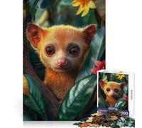 Cute Tropical Kinkajou in Rainforest 1000 Piece Jigsaw Puzzle for Teenagers Mental Boost Bright Print Fun Challenge Birthday Art Gift (50x75cm)