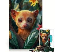 Cute Tropical Kinkajou in Rainforest 1000 Pieces Jigsaw Puzzles for Teenagers Restful Game Tight Edge Family Bond Wall Art (38x52cm)