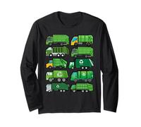 Cute Truck Garbage Recycling Separation Garbage Truck Long Sleeve T-Shirt