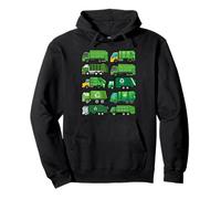 Cute Truck Garbage Recycling Separation Garbage Truck Pullover Hoodie