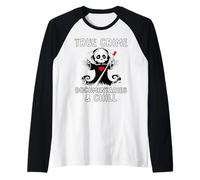 Cute True Crime Documentaries and Chill Cold Case Lovers Raglan Baseball Tee