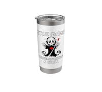 Cute True Crime Documentaries and Chill Cold Case Lovers Stainless Steel Insulated Tumbler