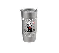 Cute True Crime Documentaries and Chill Cold Case Lovers Stainless Steel Insulated Tumbler