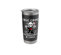 Cute True Crime Documentaries and Chill Cold Case Lovers Stainless Steel Insulated Tumbler
