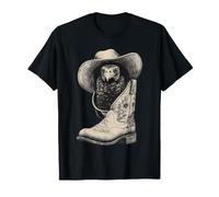 Cute Turkey Vulture Cowboy with Boot Desert Animal Western T-Shirt