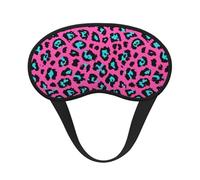 Cute Turquoise Leopard Print Adults Kids Eye Mask Soft Comfortable for Sleeping Travel Nap Light Blocking