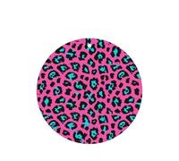 Cute Turquoise Leopard Printing 10 Pcs Car Air Freshener Hanging Sheets Scented Hanging Sheets With Rope For Home