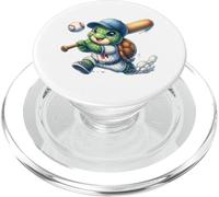 Cute Turtle Baseball Player - Kawaii Animal Sports PopSockets PopGrip for MagSafe