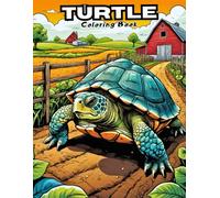 Cute Turtle Coloring Book: Adorable Shell Sea Creature Designs for Toddlers & Preschoolers! (REPTILES COLORING BOOKS)