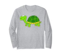 Cute Turtle Drawing Dinosaurs Hand Drawn Back to School Long Sleeve T-Shirt
