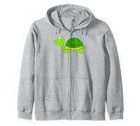 Cute Turtle Drawing Dinosaurs Hand Drawn Back To School Zip Hoodie