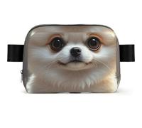 Cute Turtle Fanny Pack Crossbody Waist Bag Pack Waterproof Mini Belt Bag Bum Hip Bag for Men Women, Cute Pomeranian, One Size