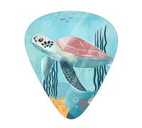Cute Turtle Guitar Picks 12 Pcs, Acoustic Essential Thick And Thin Plectrums Students 0.46 0.96 0.71 M