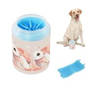 Cute Turtle Illustration Reusable Pet Paw Cleaner Cup Silicone Brush Soft Pets Cleaning Kit for Small Medium Large Breed Dogs/Cats