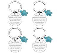 Cute Turtle Keychain Pendant, Lucky Tortoise Shape Charms, Marine Turtle Animal Keyring, Lucky Turtle Gift, Inspirational Keychain, Family and Friends Travel Gift,Birthday Presents, ,Graduations