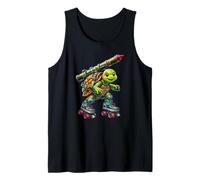 Cute Turtle Rocket Skates Design - Funny Animal Paradox Art Tank Top