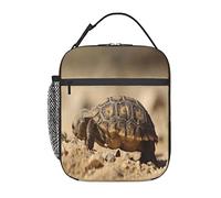Cute Turtle Tortoise Lunch Bag, Durable Insulated Lunch Box Reusable Adults Tote Bag Reusable Cooler Bag