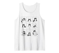 Cute Tuxedo Cat Baking Pastry Chef Tank Top