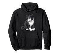 Cute Tuxedo Cat Lover Kitten Pullover Hoodie