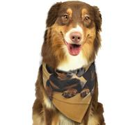Cute Two Dachshund Dog Dog Bandanas Adjustable Kerchief Triangle Bibs Scarf Washable Soft Pet Bandanas for Medium Large Puppy Cats Pet Costume Accessories Decoration
