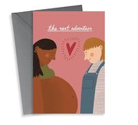 Cute Two Mums Expecting - Mother's Day or New Baby Card