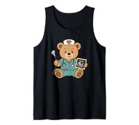 Cute Ultrasound Nurse Teddy Bear Healthcare OB Student Tank Top