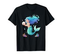 Cute Underwater Mermaid with Pearl Coral Reef T-Shirt