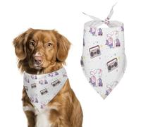 Cute Uni-corn Break Dance Hip Hop Dog Bandanas Puppy Cat Kerchief Scarf Pet Triangle Bandana for Christmas