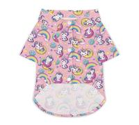 Cute Uni-corn-horse Hawaii Shirt Print Dog Clothes T-Shirt Beach for Puppy Cat M