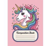 Cute Unicorn Aesthetic Preppy Composition Notebook: 120 Pages Composition Book, with Illustration Cover Design, designed for Creative Writing, School ... with Illustration Cover Design, designed