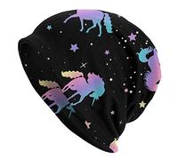 Cute Unicorn Animals Horse Print Adult Knit Hat for Men/Women Slouchy Beanie Ski Skull Cap Winter Thin Stretch Warm Knit Hat