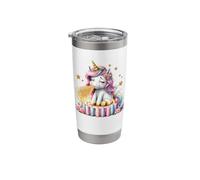 Cute Unicorn Blowing Magic Dust Celebration Candles Stainless Steel Insulated Tumbler