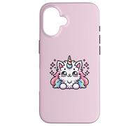 Cute Unicorn Cat Magical Fantasy Art Kawaii Case for iPhone 16