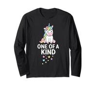 Cute Unicorn Colorful Pastel Magical Stars One of A Kind Long Sleeve T-Shirt